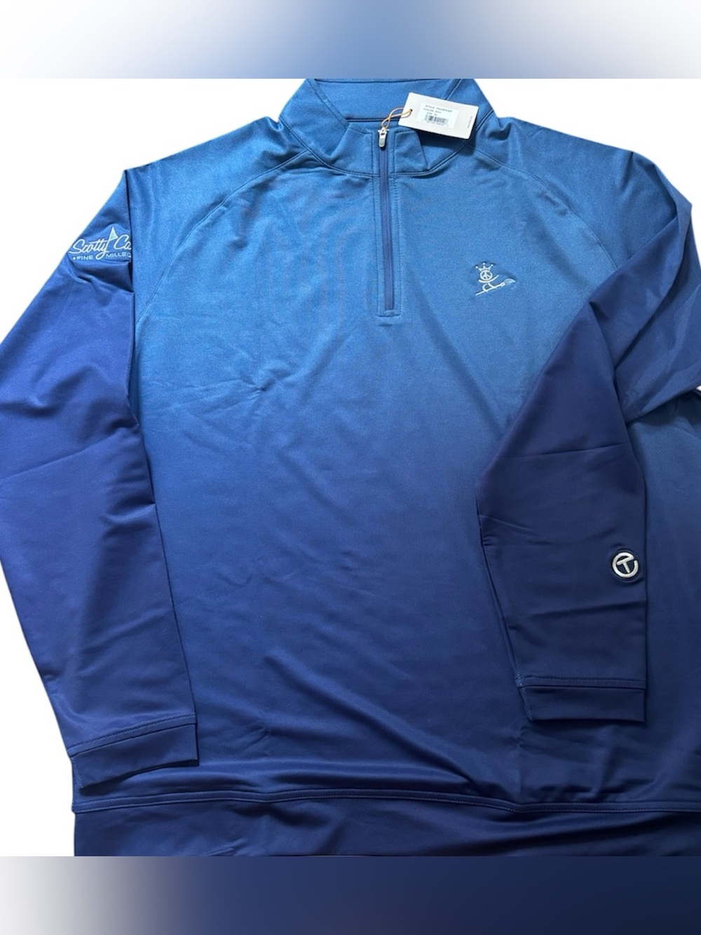 NWT SCOTTY CAMERON GALLERY Circle T Peace Painter  1/4 Zip Pullover Ombre XL XXL